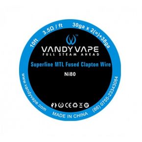VANDY VAPE SUPERFINE MTL FUSIONNÉ CLAPTON NI80