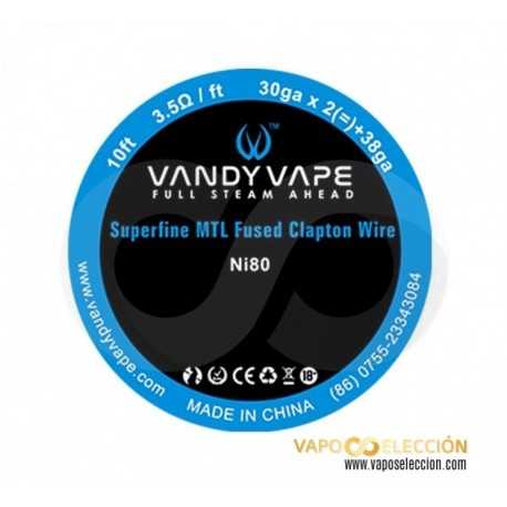 VANDY VAPE SUPERFINE MTL FUSED CLAPTON NI80